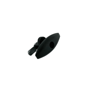 Cerradura ovalada giratoria negra sin cilindro