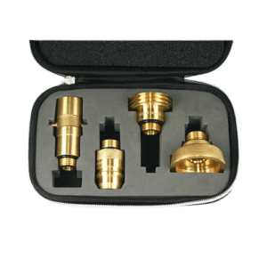 kit de adaptadores DREHMEISTER para cilindros de gas (W21,8×1/14″)